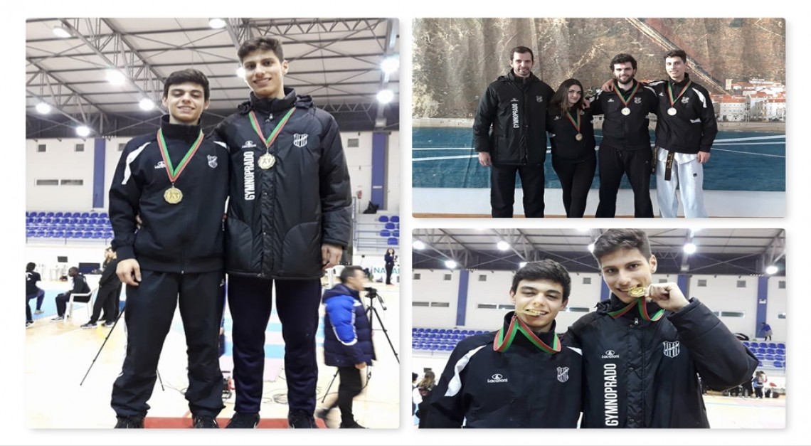 Taekwondo: GD Prado regressou da Nazaré com cinco medalhas e dois campeões nacionais!